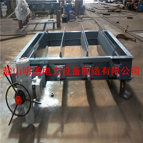 明通電力公司 圖 材質(zhì)304單軸電動(dòng)方風(fēng)門 濟(jì)寧電動(dòng)方風(fēng)門