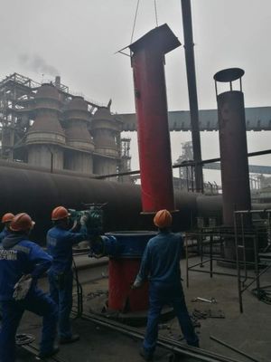 【一周快訊】 噴煤8#煙氣爐放散管道更換!